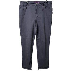 Gloria Vanderbilt Womens Size 16 Gray Jeans - Regular Fit Cotton & Spandex Blend